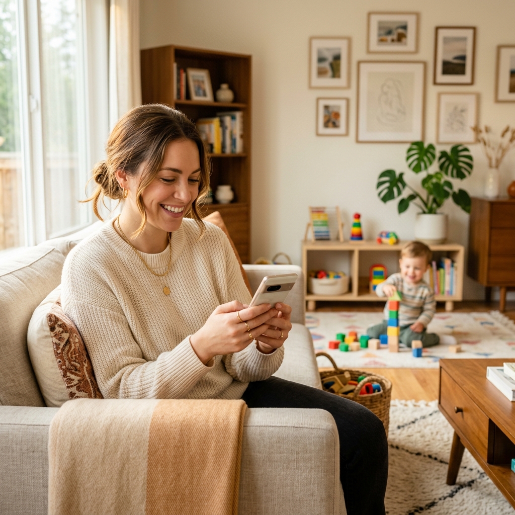 Parent feeling secure using the ChatAbok dashboard